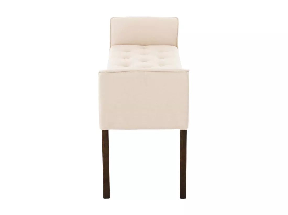 Banquette - Similicuir & Bois - Crème - Cleopatra