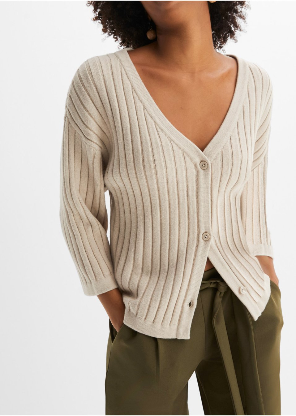 Gilet en maille forme boxy