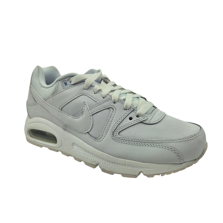 MEN'S NIKE AIR MAX COMMAND LEATHER WHITE-WHITE-METALLIC-SILVER