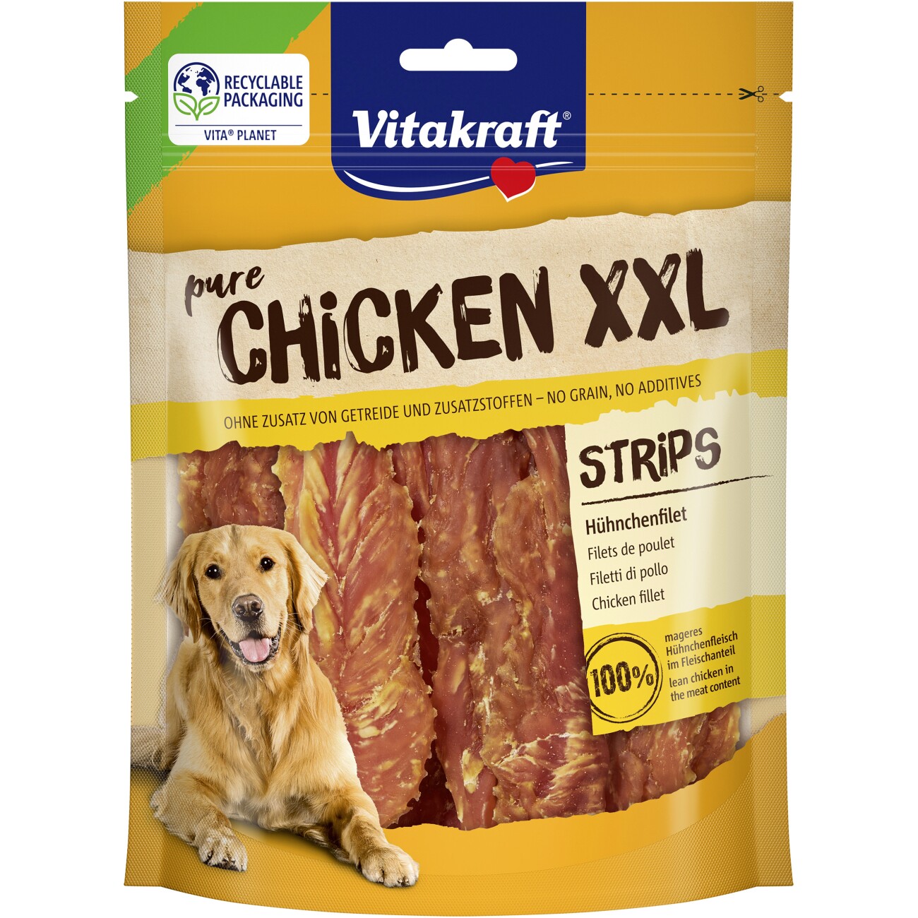Vitakraft Snack Hund Pure Chicken Strips 250 g