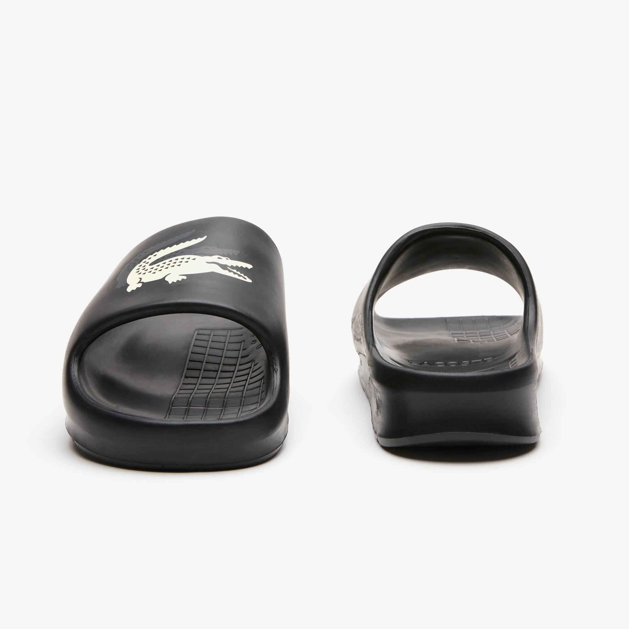 Herren-Schlappen LACOSTE Serve Slide 2.0 Evo aus Synthetik Flip-Flops & Sandalen - Schwarz - Lacoste - Herren