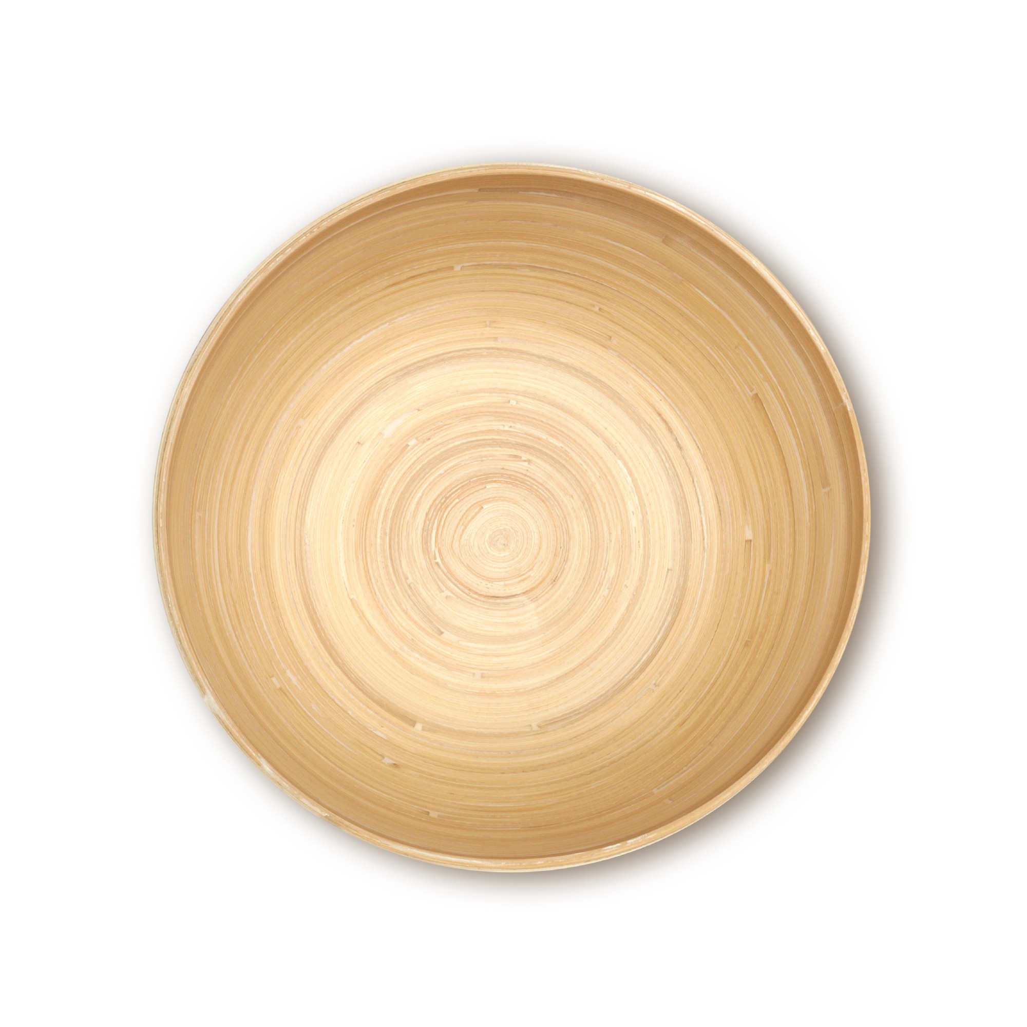 Bambusschale rund L, natur, Ø 25 cm, H 12 cm von fischer's lagerhaus