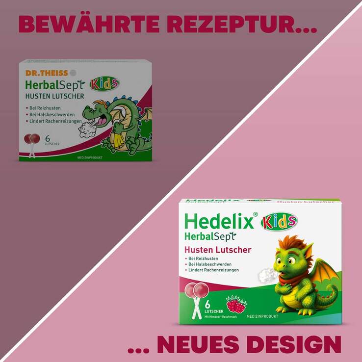 Hedelix Herbalsept Husten Lutscher Kids, 6 St