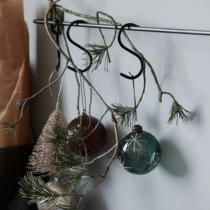 House Doctor - Glas Star Christbaumkugel, Ø 6 cm, grün