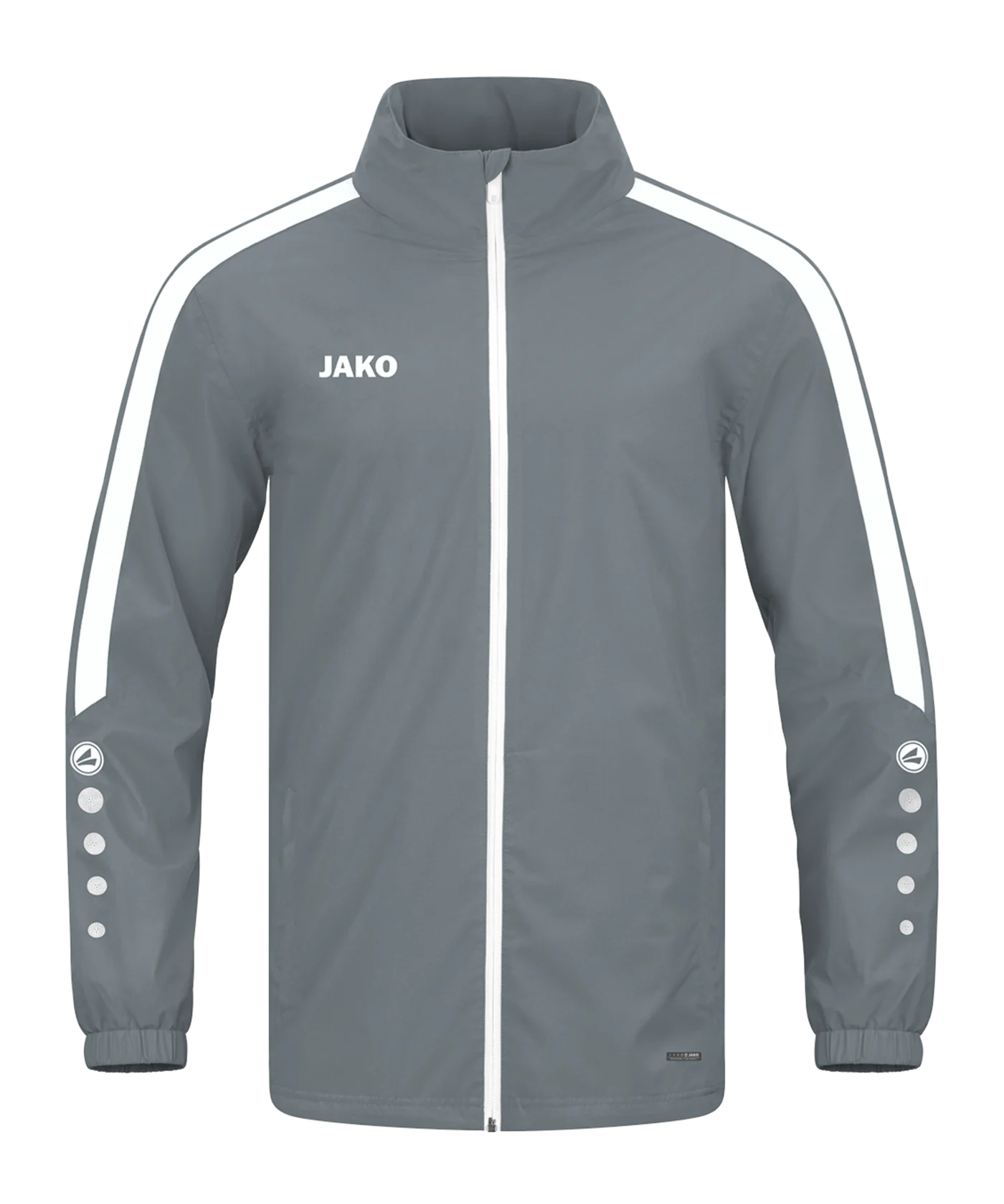 JAKO Power Allwetterjacke Kids Grau Weiss F840