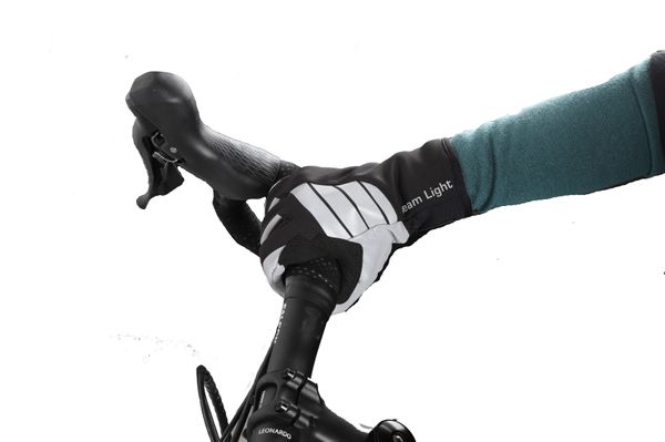 BEAM LIGHT 2.0 Unisex-Handschuhe  schwarz_silber  M