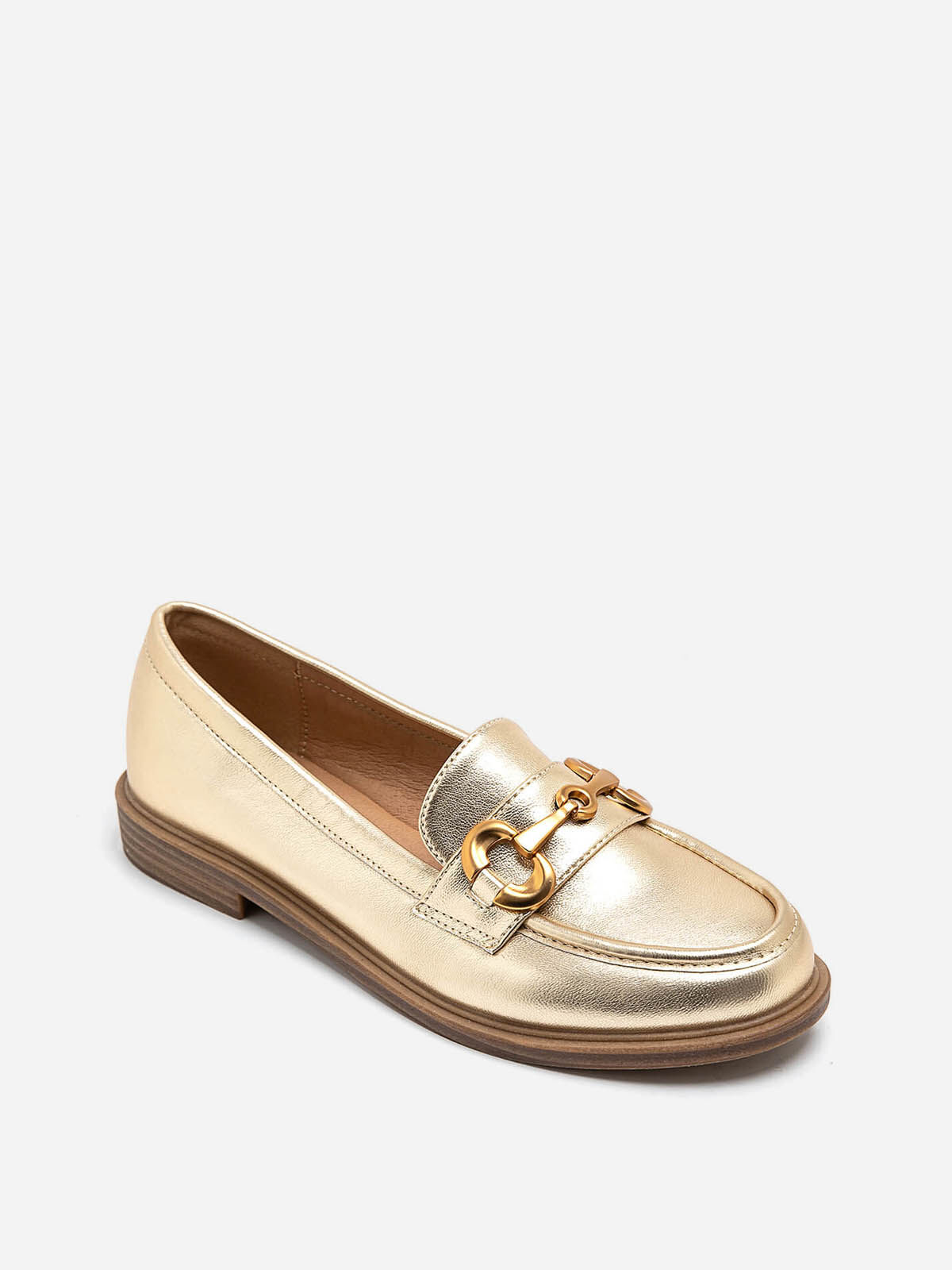 Mocassins classiques à mors doré- Doré