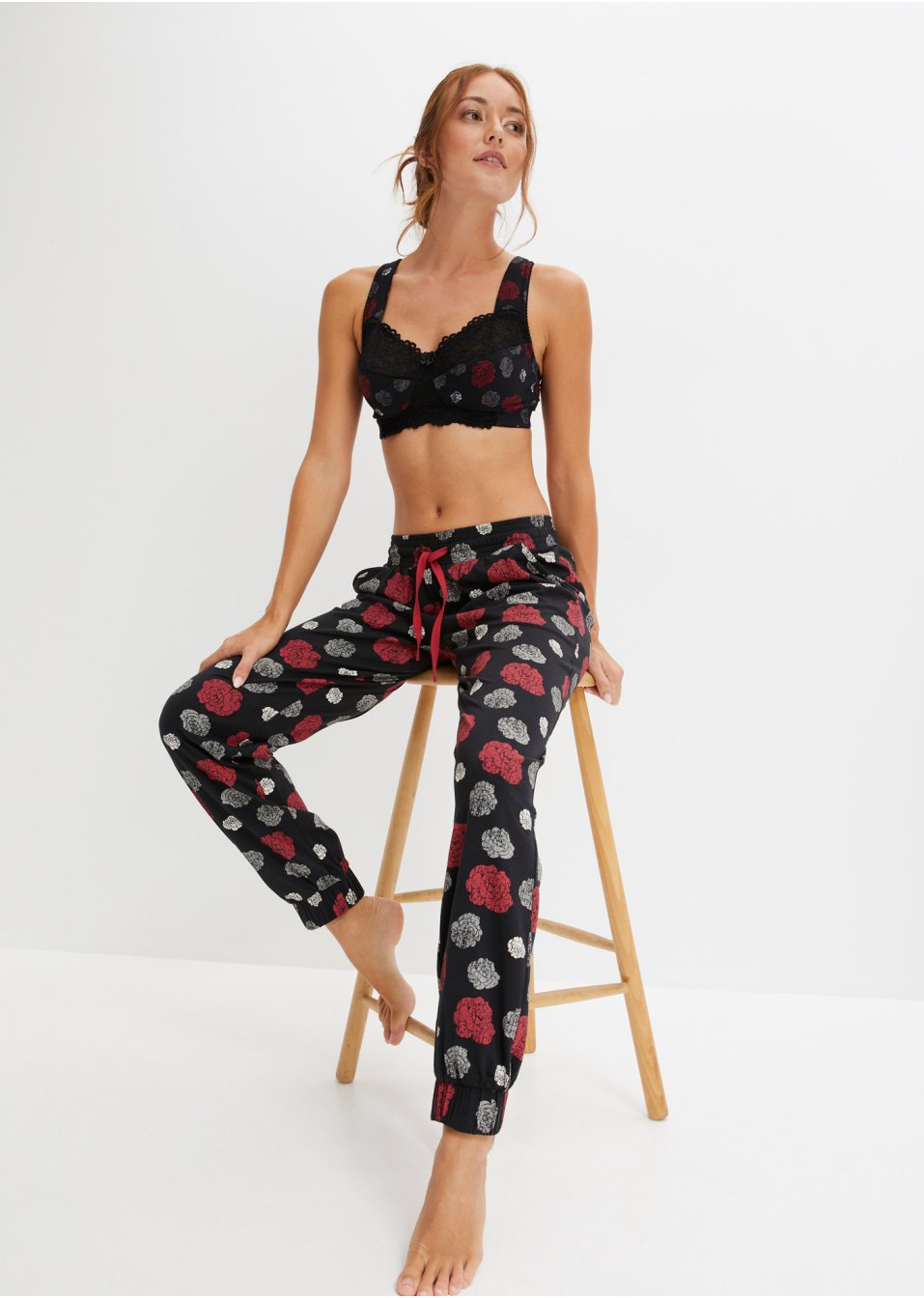 Pantalon de pyjama avec poches et pochette cadeau