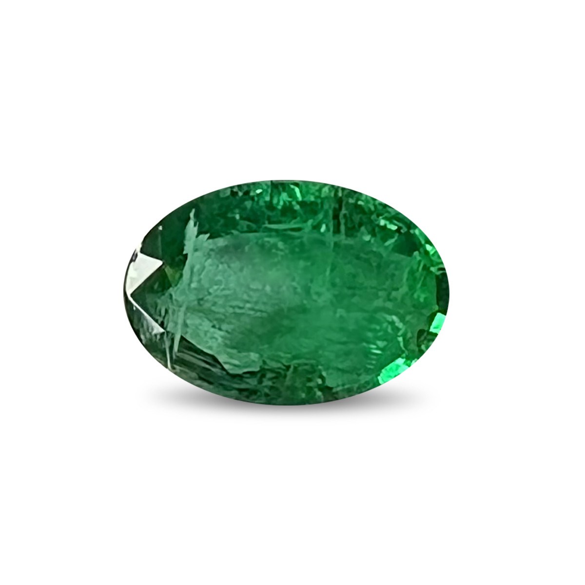 Émeraude Ovale 3.07 ct - AAA Top Green - Clarté VVVS - Origine Zambie