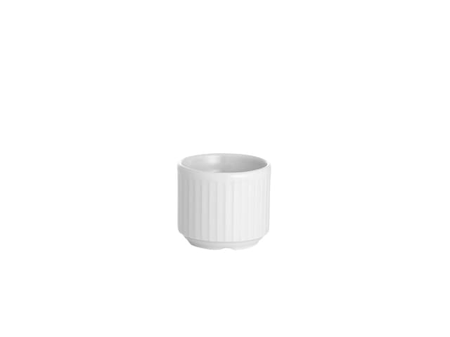 Pillivuyt Plissé Æggebæger Dia 4,8 x 4 cm 4 cl Hvid