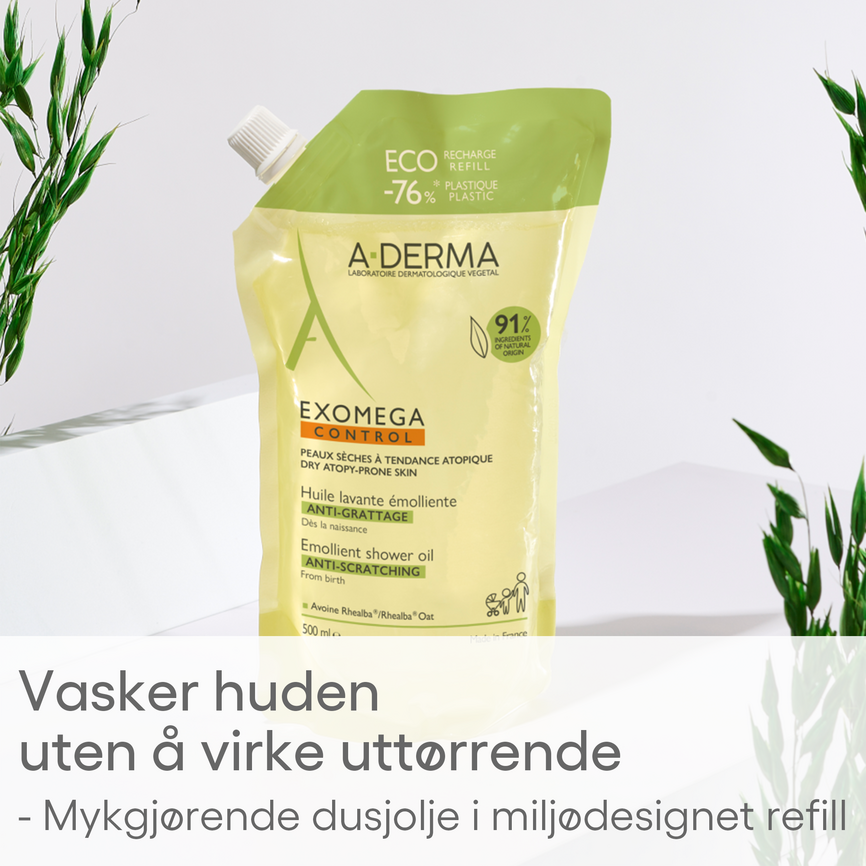A-Derma Exomega Control Shower Oil refill 500 ml
