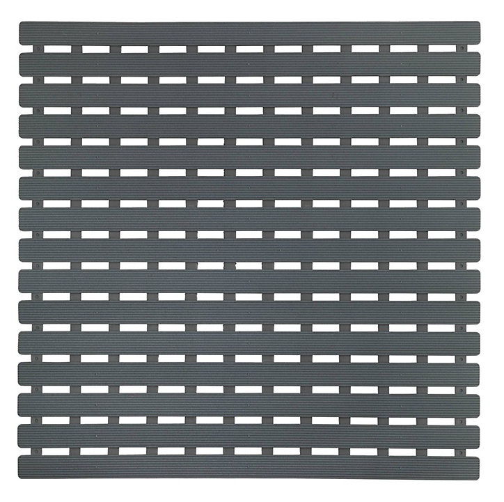 Tapis de douche antidérapant Arinos gris 54 x 54 cm