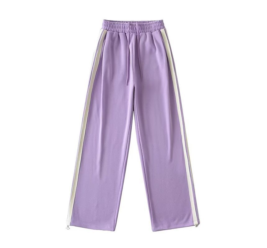 Amyway - Joggingbroek met hoge taille en trekkoord en dubbele streep