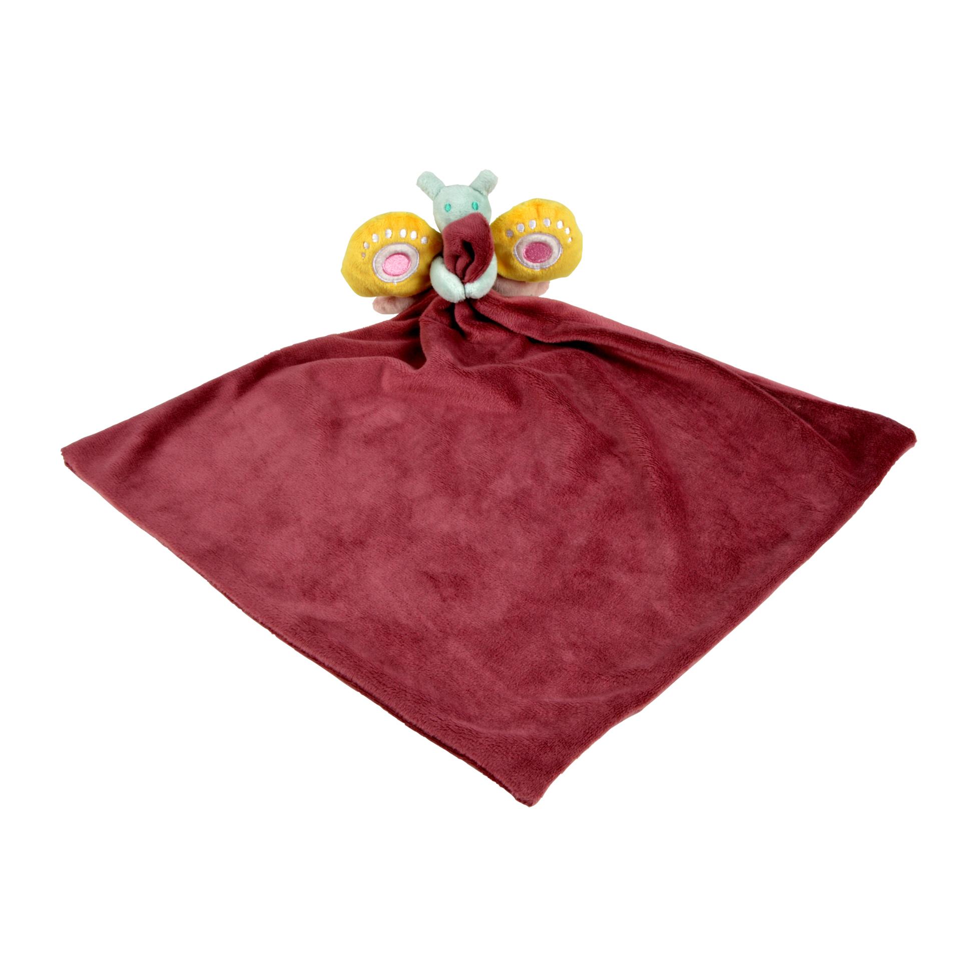 PELUCHE DOUDOU COUVERTURE PAPILLON FANTASY GARDEN