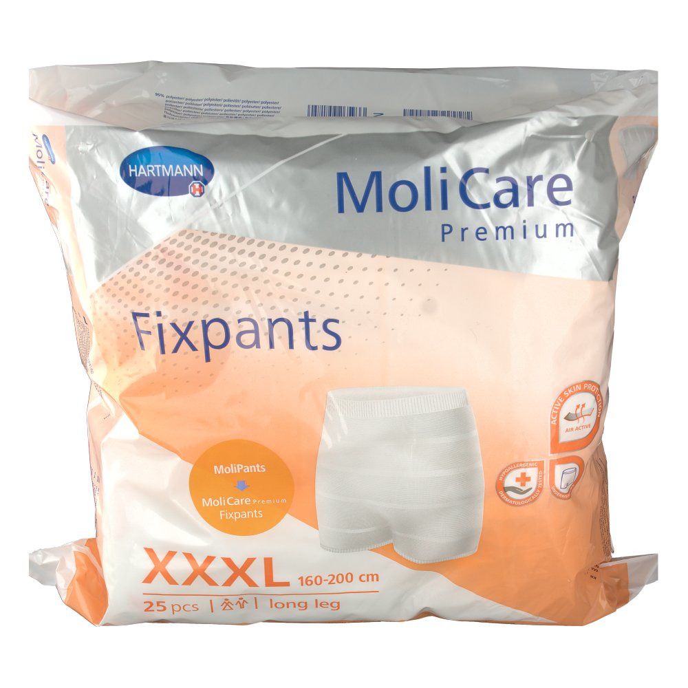 MoliCare Fixpants long leg Gr.XXXL, für einen sicheren Sitz von anatomisch geformten Inkontinenzeinlagen und Inkontinenzvorlagen