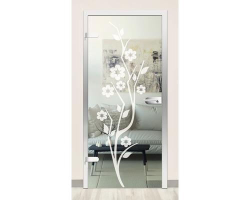 Pertura Glazen Deur Studio Clematis 83,4x197,2x0,8 cm DIN Links