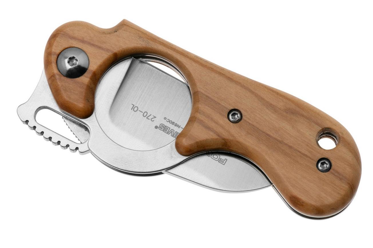 FOX Knives Elite FX-270-OL, Olive Wood zakmes, Alain Descy design