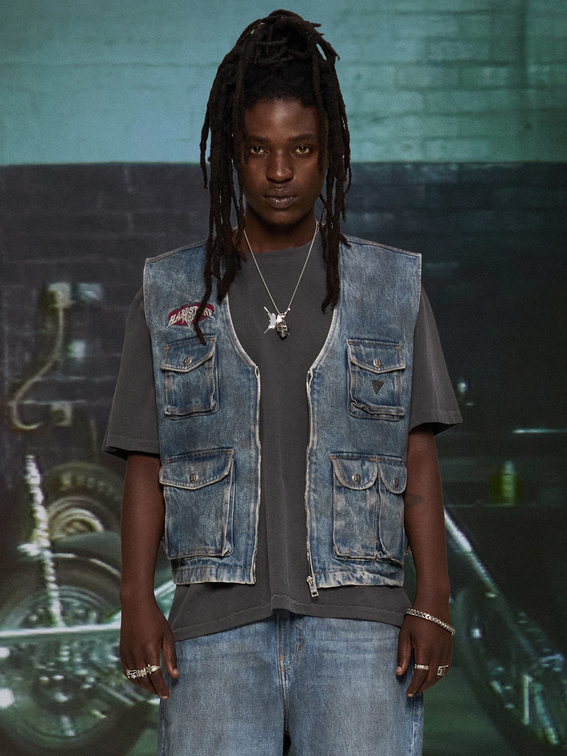 Colete jeans HARDSTONE