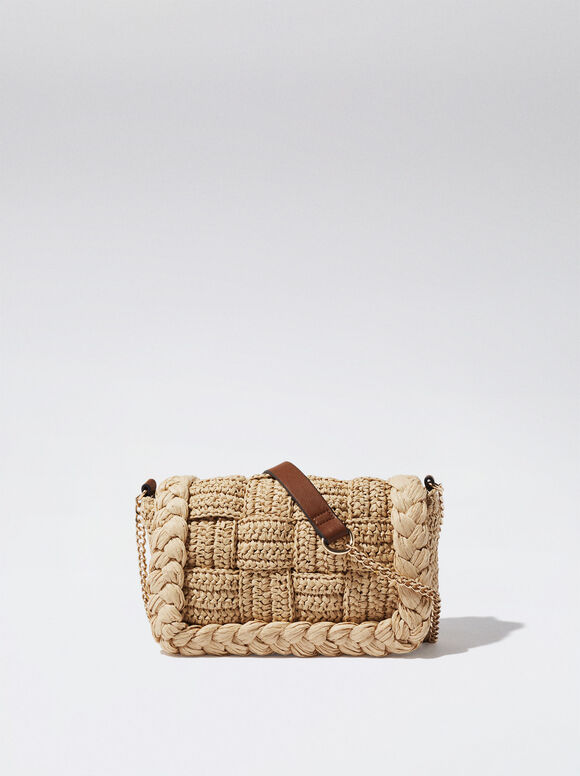 Bolso Bandolera De Paja - Camelo