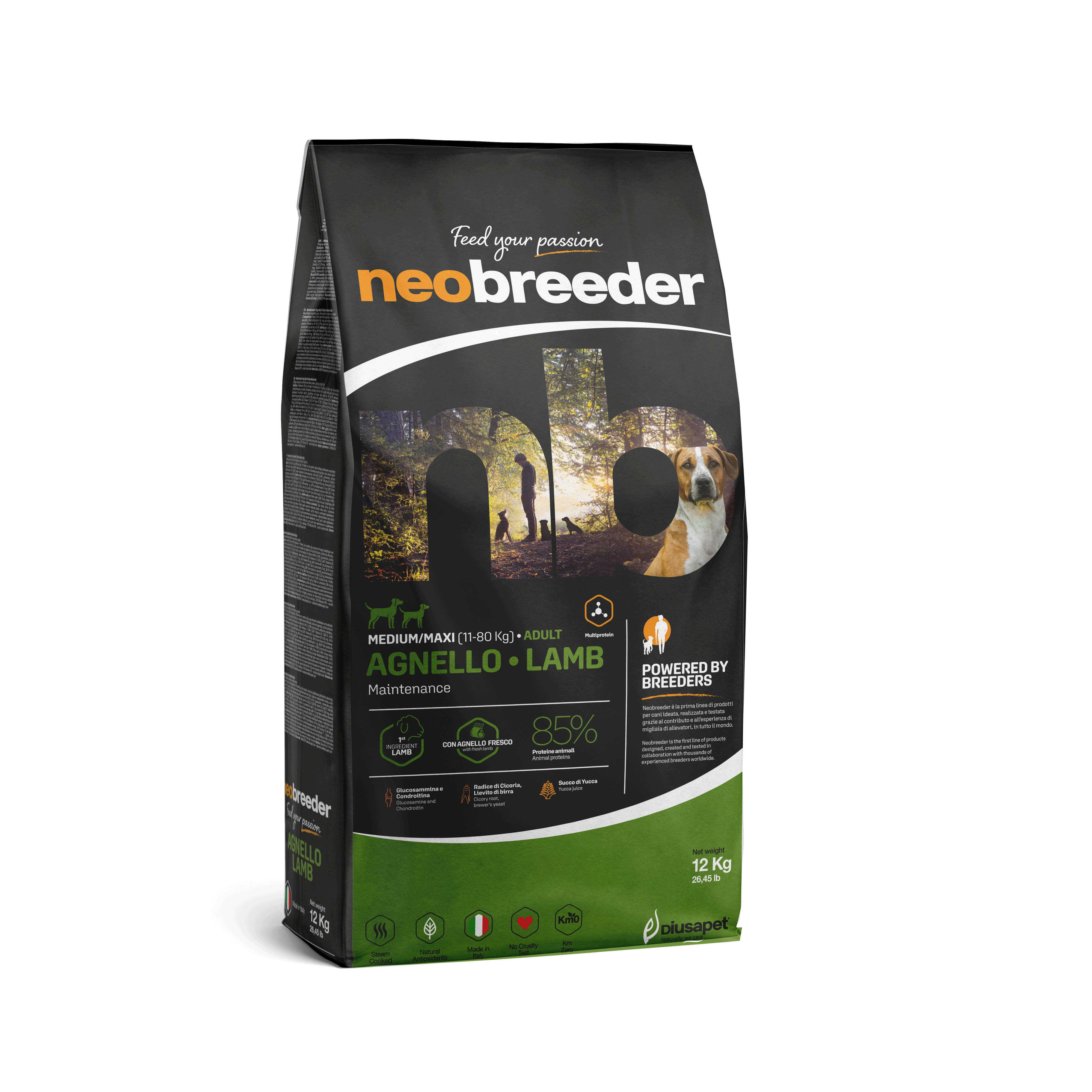 Neobreeder Cordeiro Adulto Med-Maxi 12kg