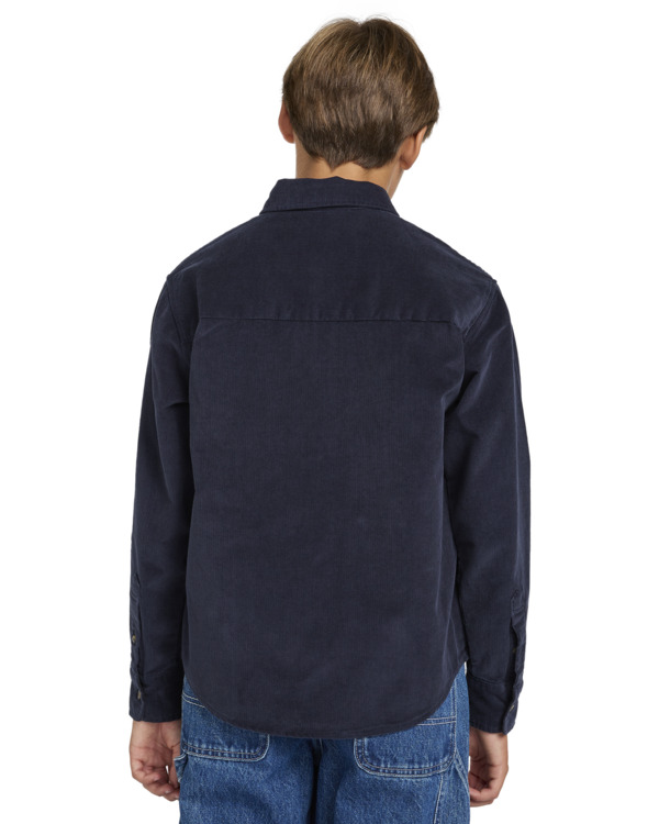 Element Velteen LS Shirt Youth Blue Nights