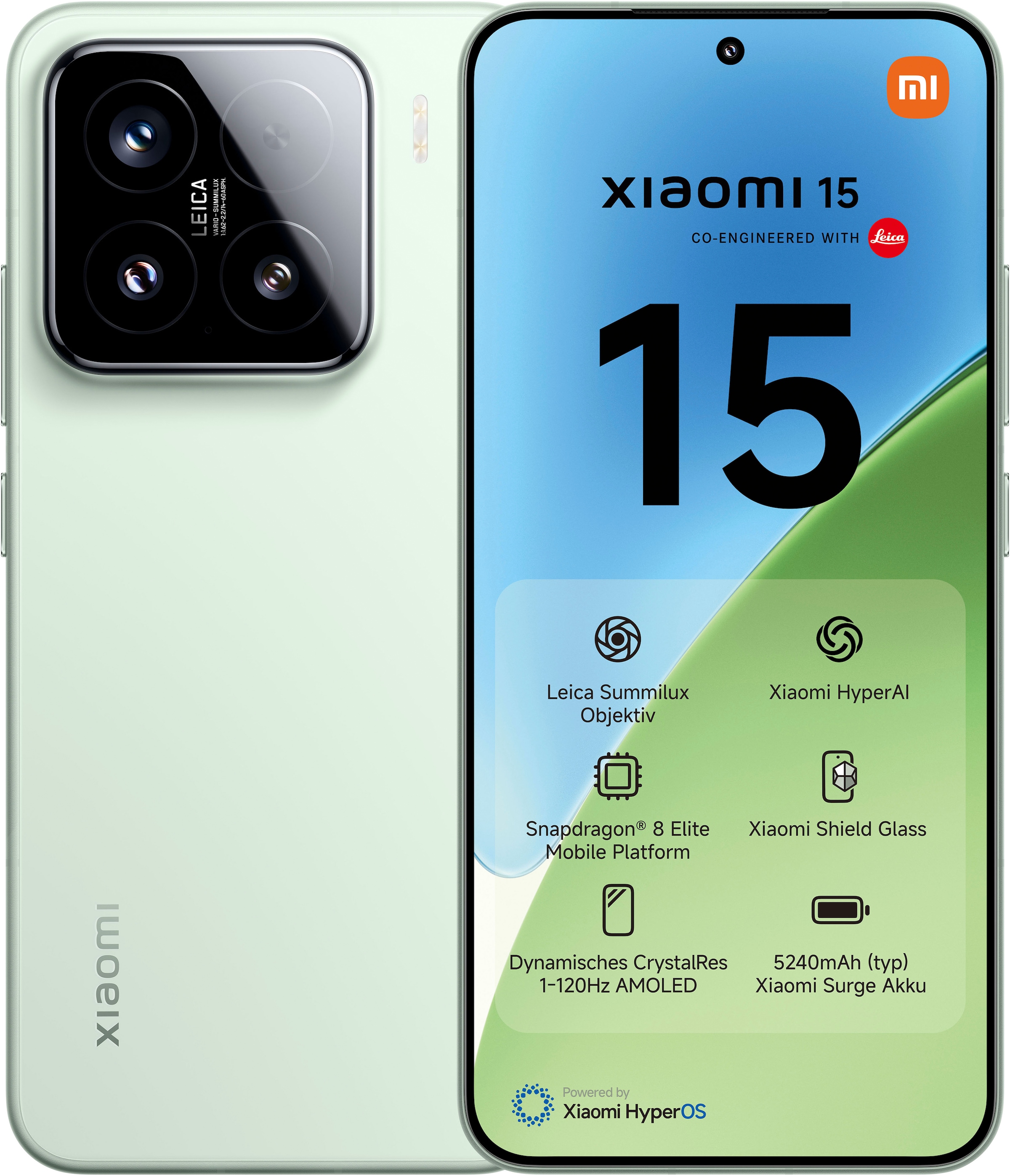 Xiaomi Smartphone »15 12+512GB« Grün