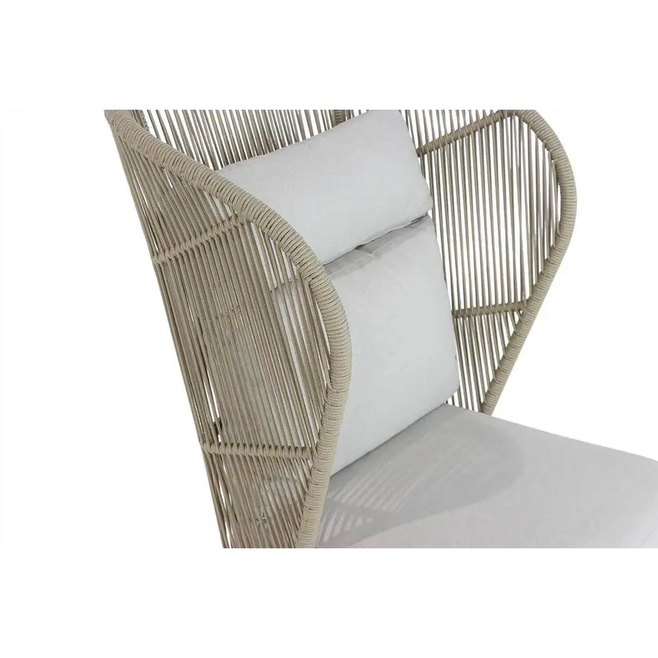Bistroset 2 personen Teakhout/rope Naturel teak Coco Napoli