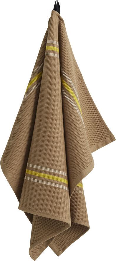 Hay Canteen Tea Towel-Beige and yellow_ Beige and yellow?