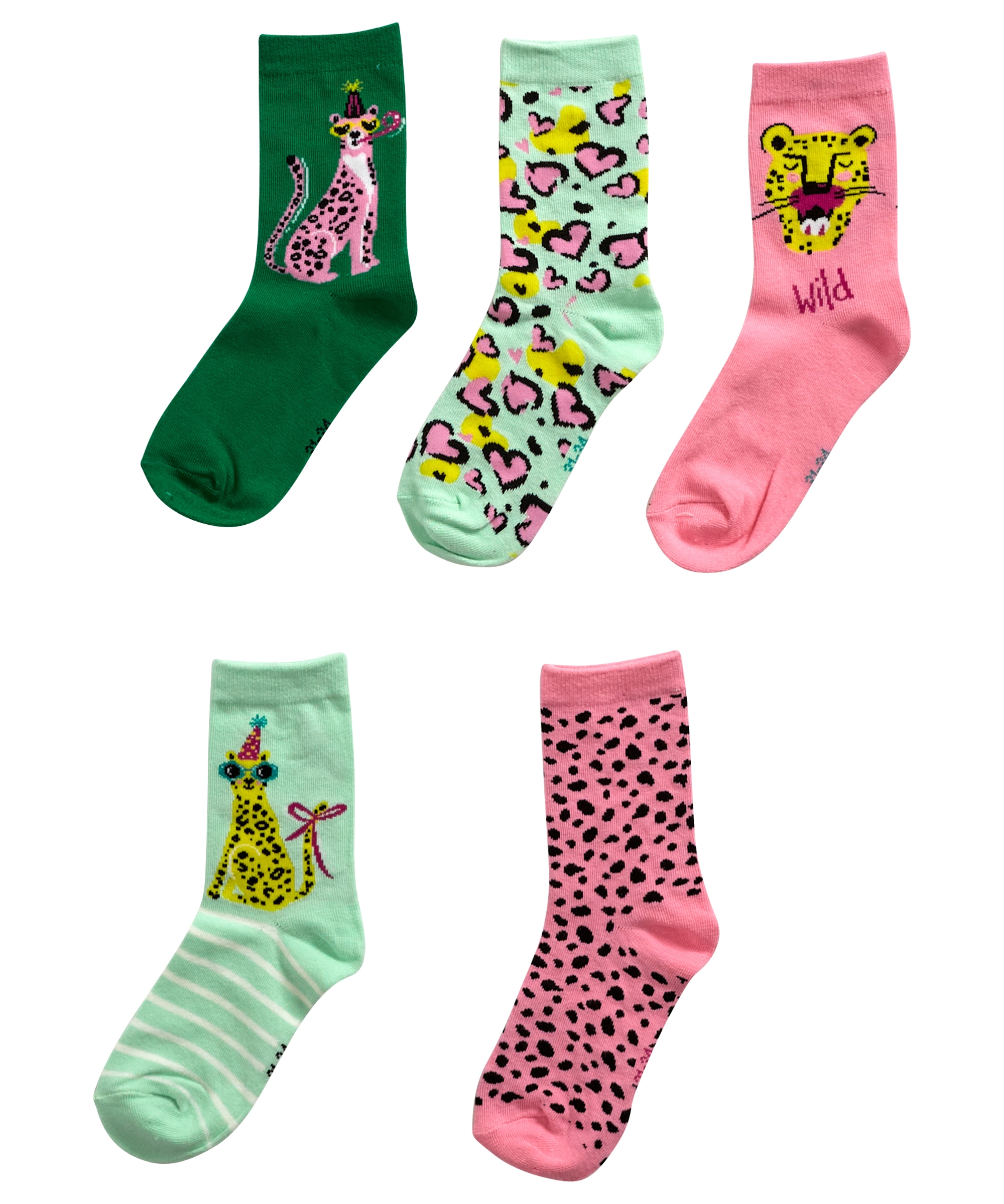5-pack sokken dessin