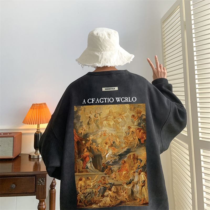 Derbundy - Oversized sweatshirt met grafische print