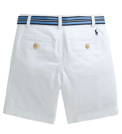 Polo Ralph Lauren Shorts - Bedford - Classics I - Hvid m. B?lte