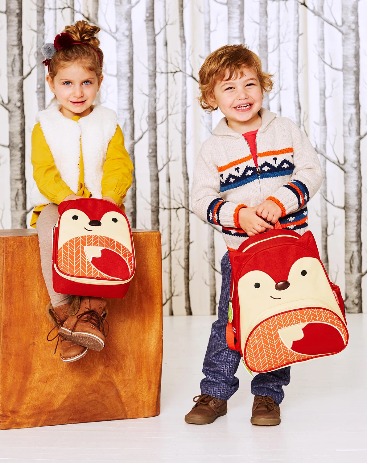 Rucksack ZOO - FUCHS (30x28x13) in rot