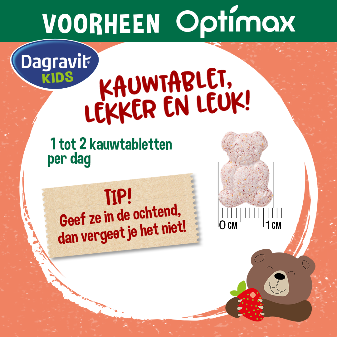 Dagravit Natural Kids Multivitaminen (60 kauwtabletten)