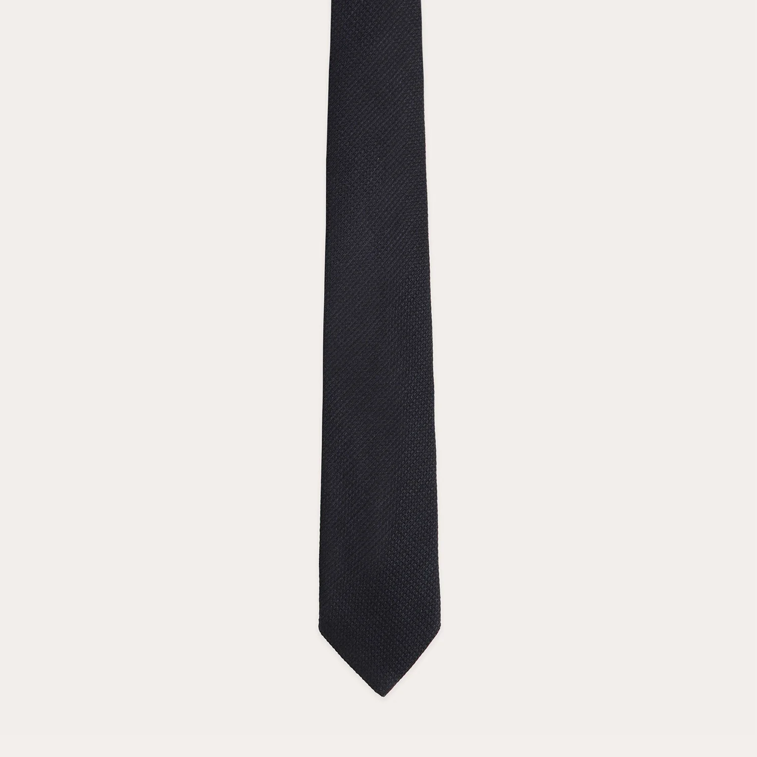Navy woven tie