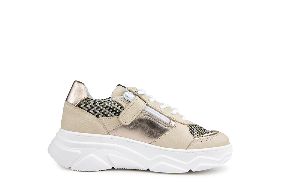 Red Rag Sneaker Beige Combi
