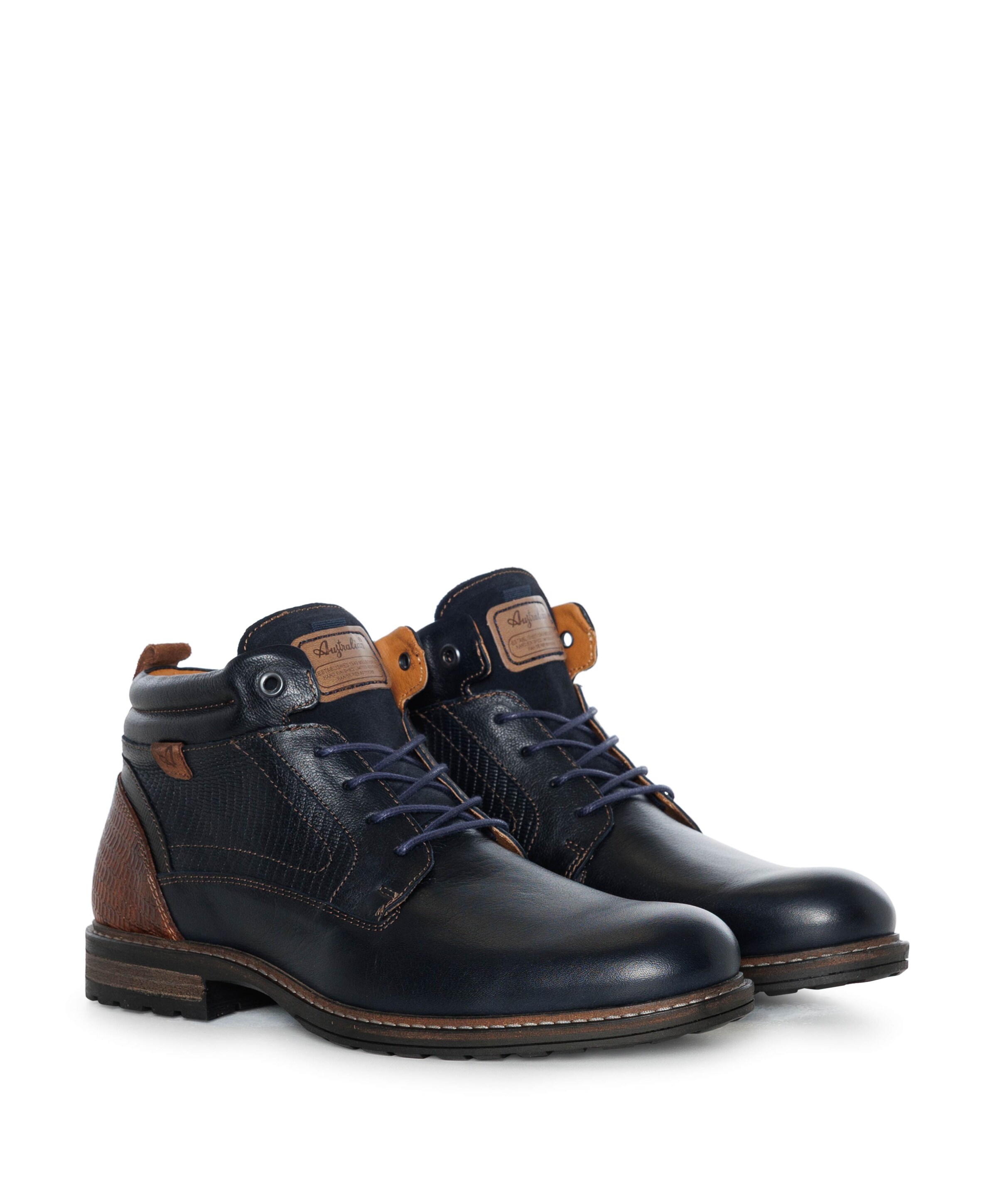 Australian Conley  heren veterboots blauw