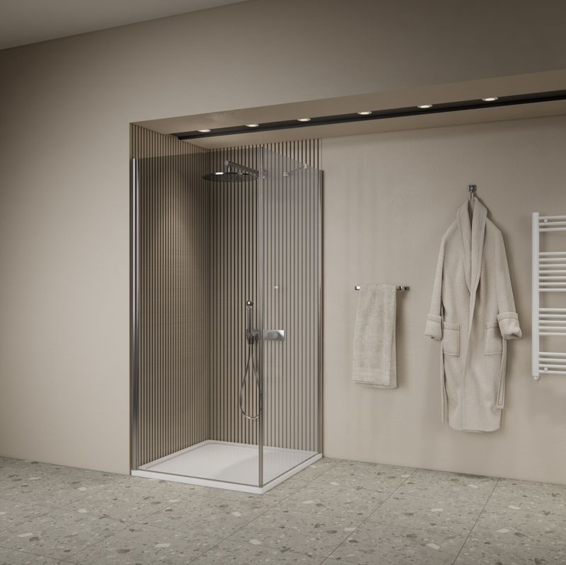Boss & Wessing - Gusma - Douchecabine - Chroom - Veiligheidsglas 8 mm