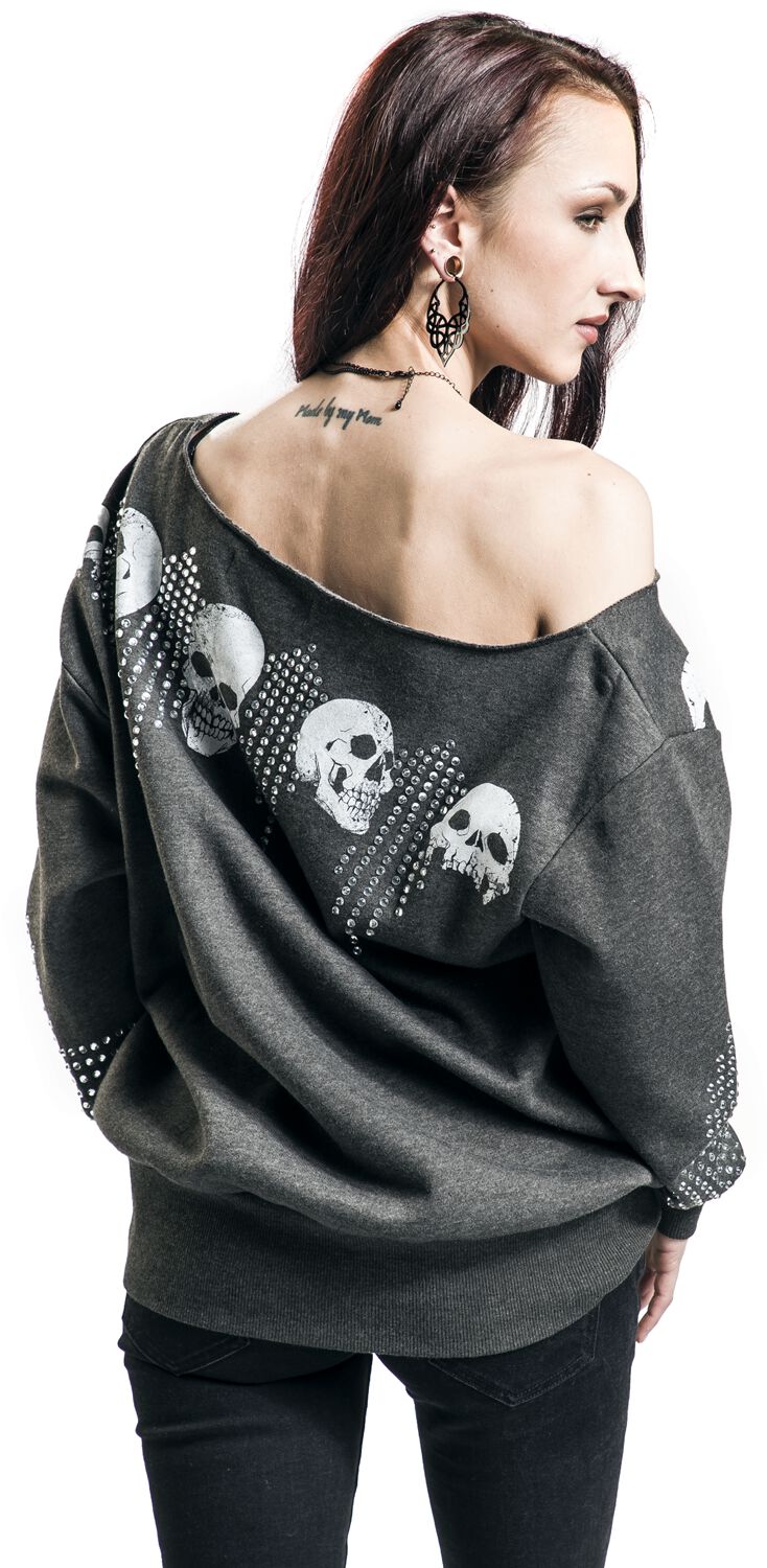 Sweat avec Col Bateau | Rock Rebel by EMP Sweat-shirt