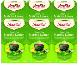 Yogi Tea Green Tea Matcha Lemon Voordeelverpakking 6x17ST