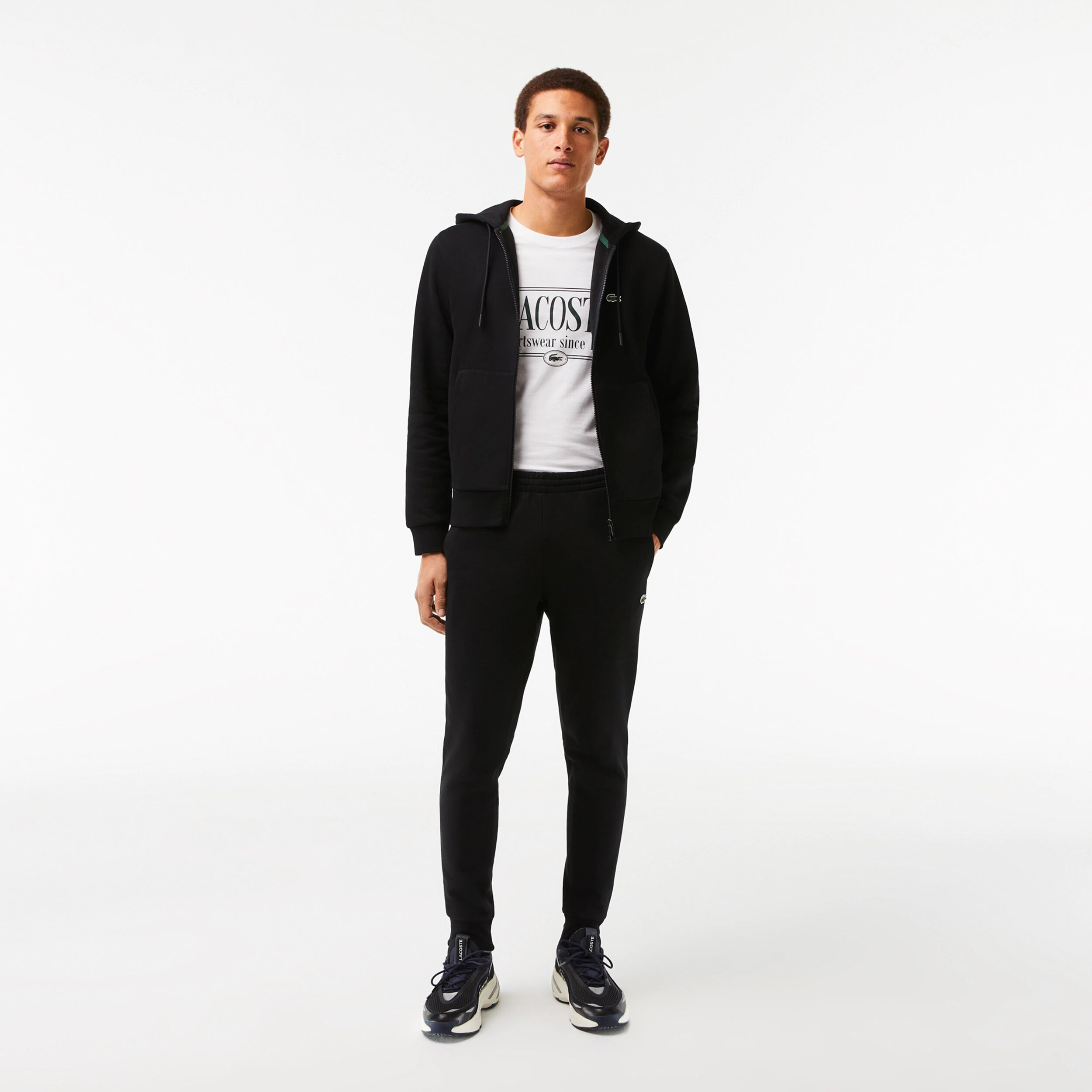 Lacoste Core Solid Survêtement Hommes - Noir