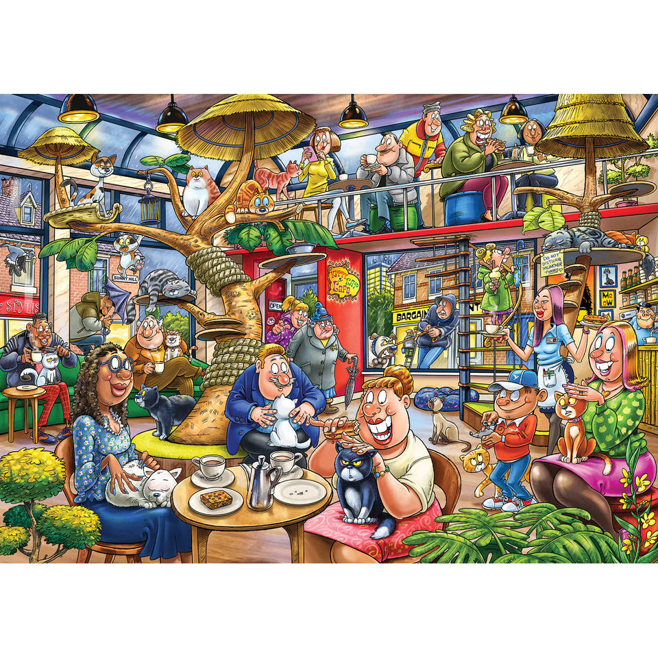 Jumbo Wasgij Mystery 28 puzzel kat en muisspel - 1000 stukjes