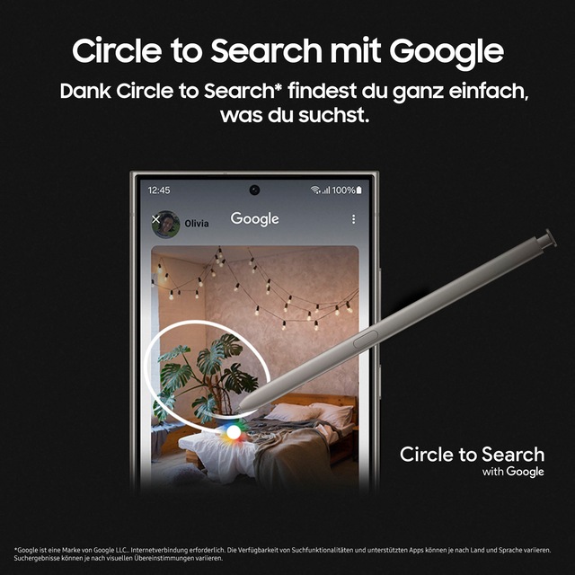 Samsung Smartphone »Galaxy S24 Ultra 256GB« Titanium Gray AI-Funktionen
