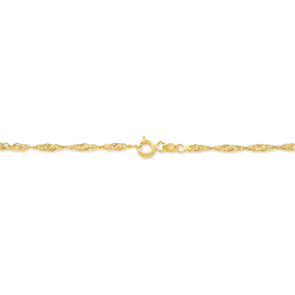 Chaîne Semaae Maille Singapour Or Jaune