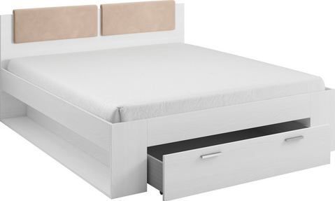 Houten Bed Genua - Wit - Met Lade
