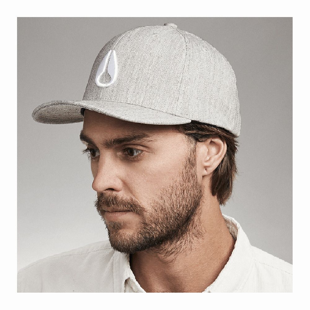 Nixon DEEP DOWN - Casquette heather gray/white