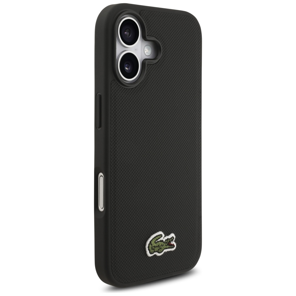 iPhone 17 MagSafe Hardcase Hülle Iconic Petit Pique Woven Logo (LCHMP17SPVCK) - Schwarz