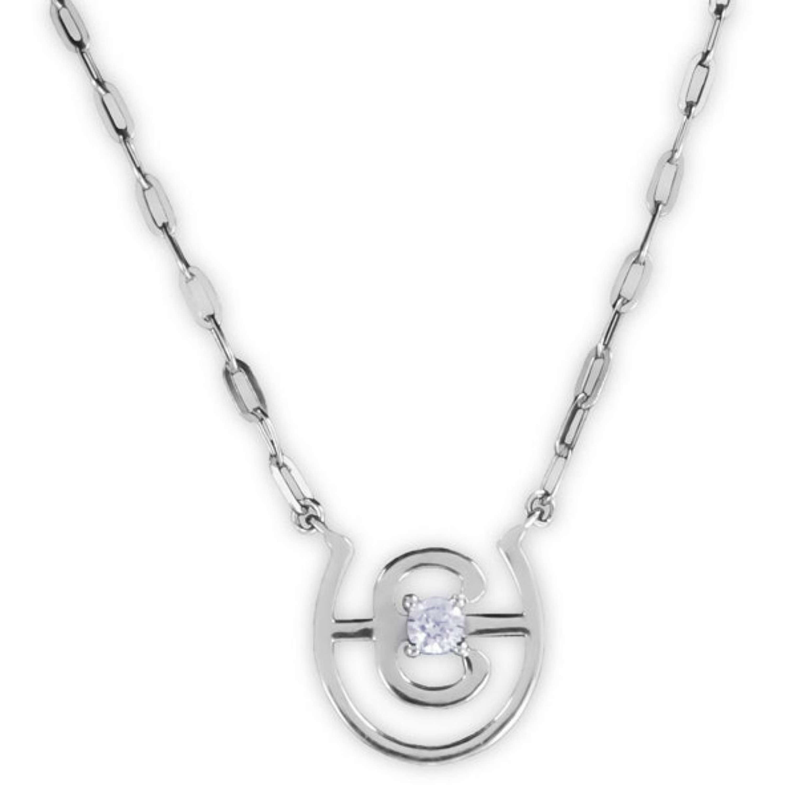 Equestrian Stockholm Halsketting Swarovski Crystal Silver