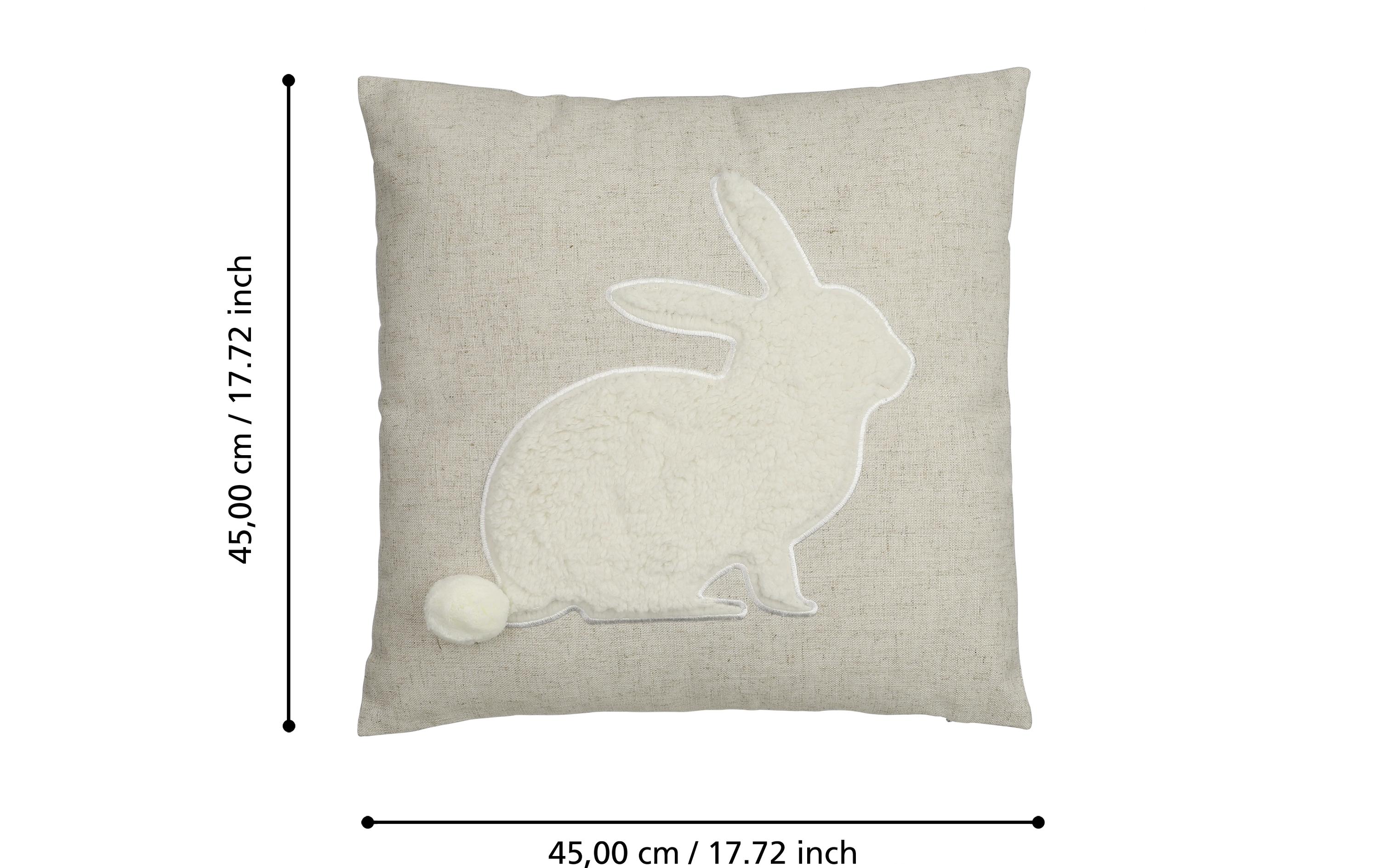 Kissen Chevery 45 cm x 45 cm, BraunKissen mit Füllung