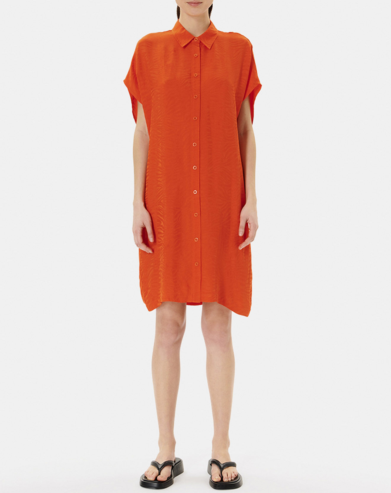 Zapa Robe Ratela motifs ton sur ton orange