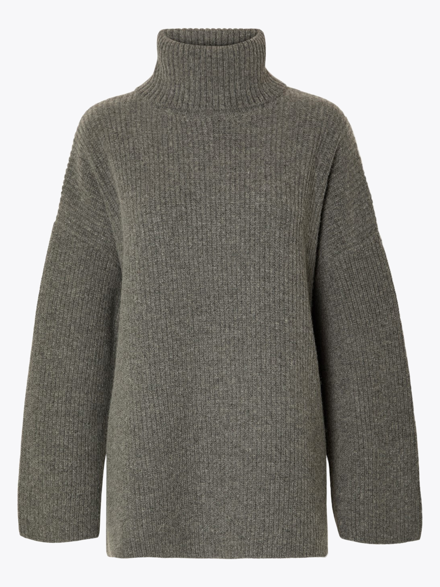 Mary Long Sleeve Long Knit Roll Neck